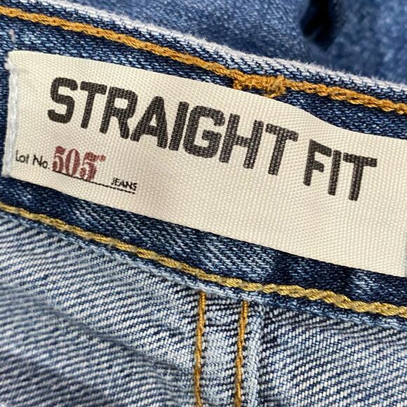 LEVI’S 505 Straight Fit Jeans 40 x 30 Medium Wash Classic Denim - Picture 6 of 10